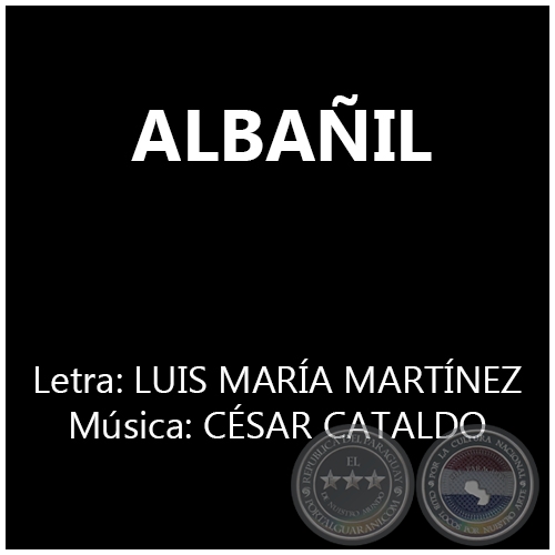 ALBAÑIL - Música:  CÉSAR CATALDO